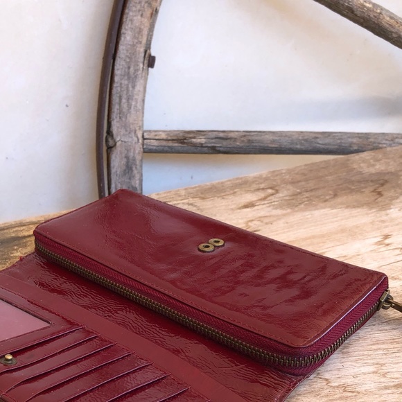 SOLD—NORDSTROM Red Patent Leather Wallet Clutch - Picture 7 of 8